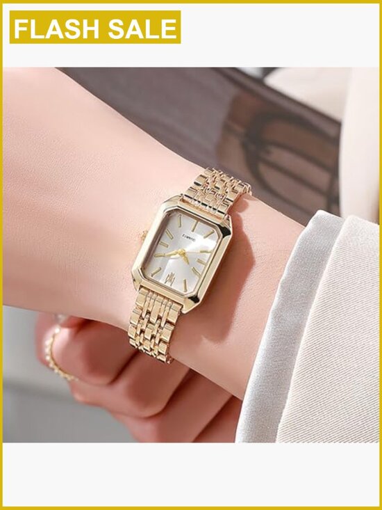 Quartz Steel Strap Square Wrist Watch Casual Simple Fashion main image 7